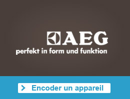 Encoder un appareil AEG Electrolux