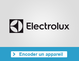 Encoder un appareil  Electrolux